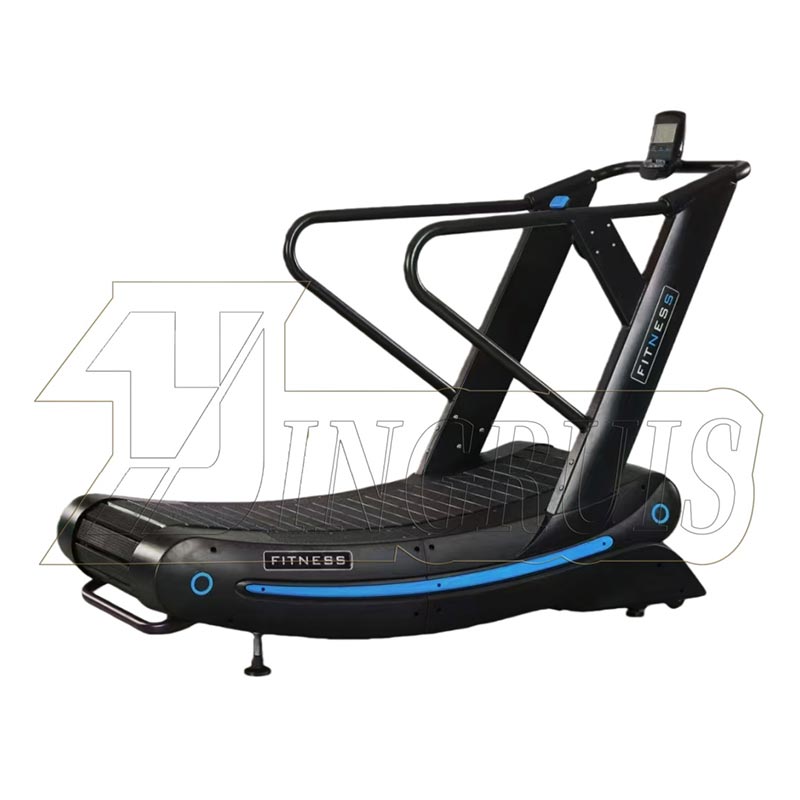 Curved manual treadmill