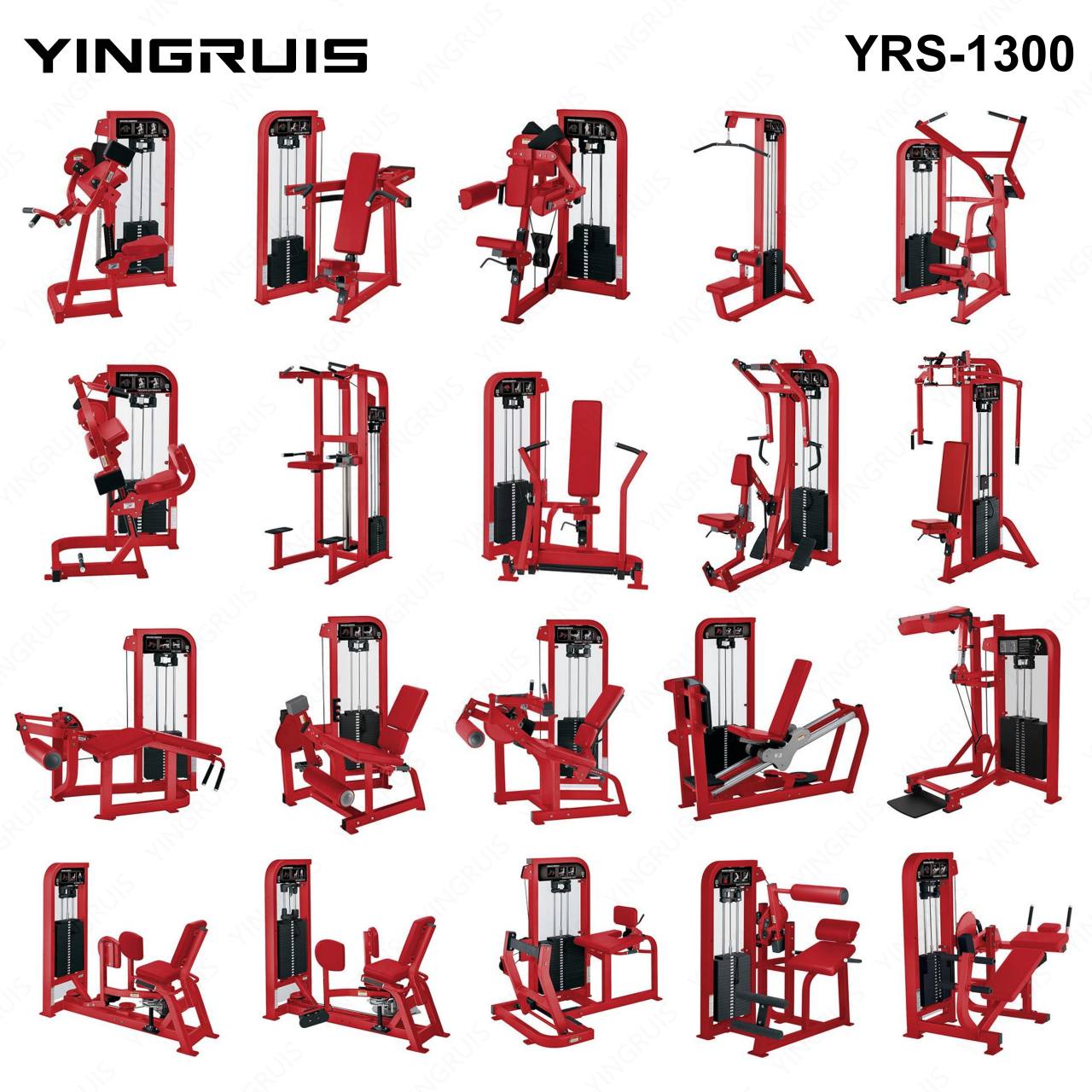 YINGRUIS YRS-1300 Commercial Pin Loaded Strength Machine Series